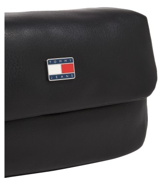 Tommy Hilfiger Borsa a tracolla con patta e cuscino Nera