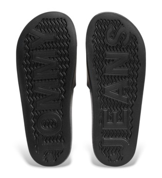 Tommy Hilfiger Black logo flip flops