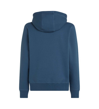 Tommy Hilfiger Sudadera con capucha, cordn y logo bordado azul