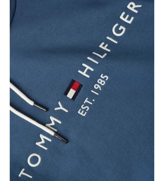 Tommy Hilfiger Sudadera con capucha, cordn y logo bordado azul