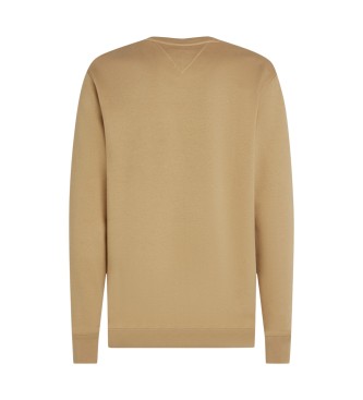 Tommy Hilfiger TH Flex majica z rjavim logotipom