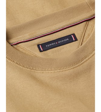 Tommy Hilfiger TH Flex majica z rjavim logotipom