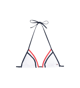 Tommy Hilfiger Top de bikini triangular blanco