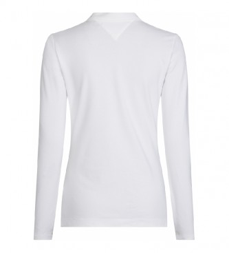Tommy Hilfiger Heritage Slim Camisa Polo de manga comprida branca