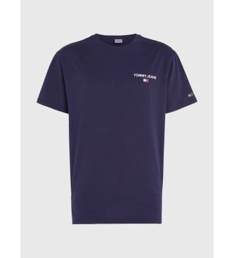 Tommy Jeans T-shirt com logótipo nas costas e corte clássico em azul-marinho