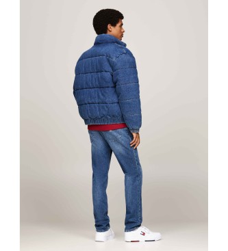 Tommy Jeans Denim Puffer Jacket blue