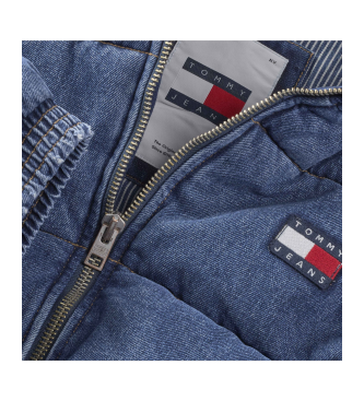 Tommy Jeans Pufferjakke i denim, bl