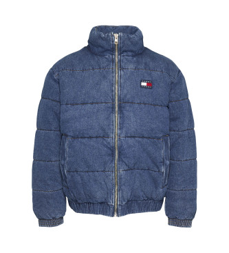 Tommy Jeans Denim Pufferjas blauw