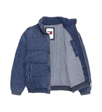 Tommy Jeans Denim Pufferjas blauw