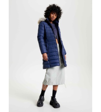 Tommy Jeans Essential Puhovka s kapuco Navy Down Coat