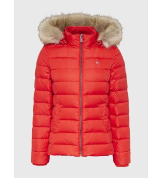 Tommy Jeans Essential Jacket with hood red