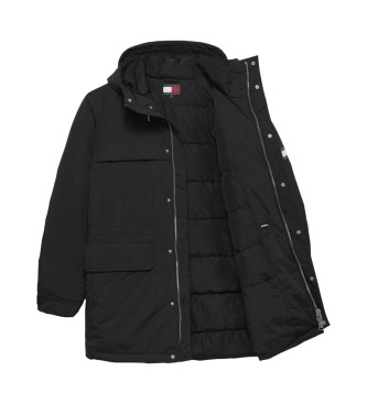 Tommy Jeans Parka Relax zwart