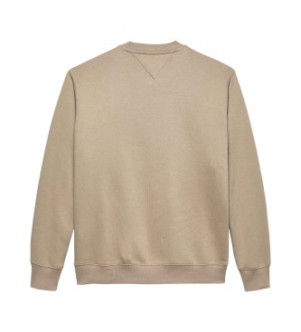 Tommy Jeans Taupe brushed fleece sweatshirt