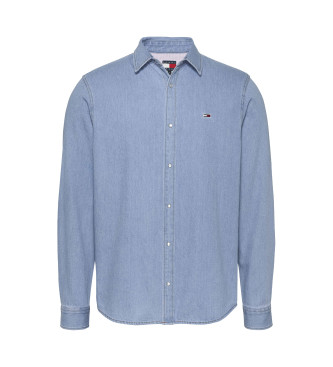 Tommy Jeans Camisa regular fit azul