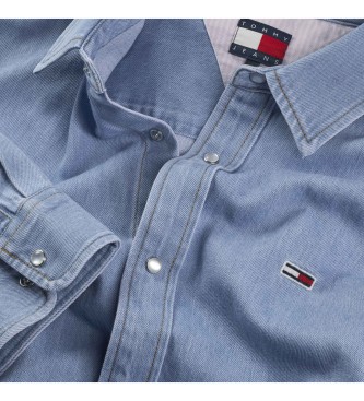 Tommy Jeans Camisa regular fit azul