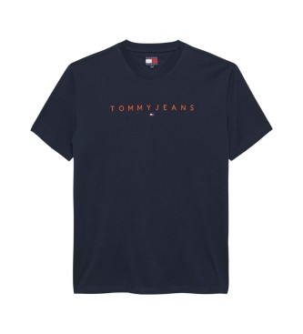 Tommy Jeans T-shirt with navy linear logo
