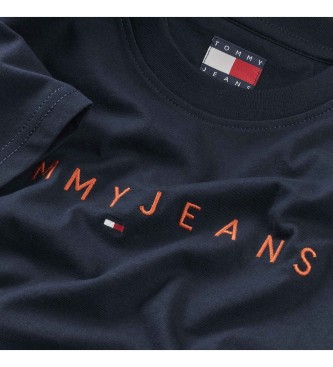 Tommy Jeans T-shirt with navy linear logo