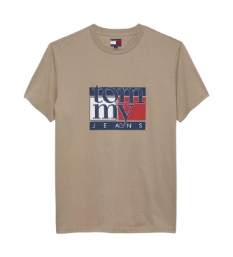 Tommy Jeans T-shirt Ss taupe