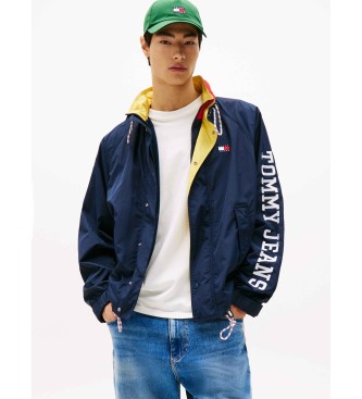 Tommy Jeans Jacka med blockfrgad design och marinbl logotyp