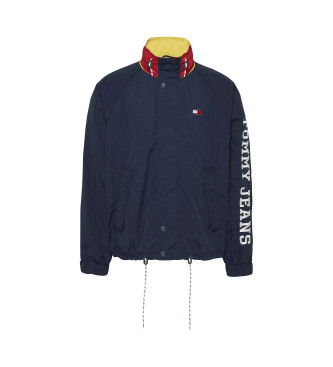 Tommy Jeans Jacka med blockfrgad design och marinbl logotyp