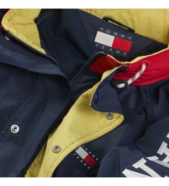Tommy Jeans Jacka med blockfrgad design och marinbl logotyp