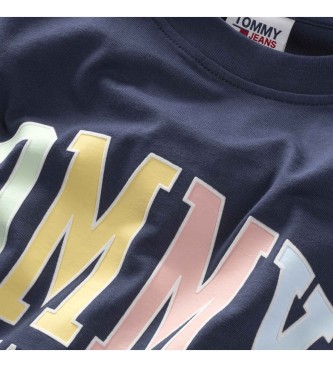Tommy Jeans T-shirt avec logo de l'université Navy