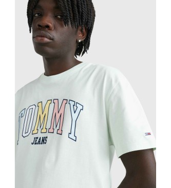 Tommy Jeans T-shirt med universitetslogo grn