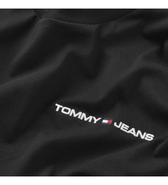 Tommy Jeans Zwarte Linerar-trui
