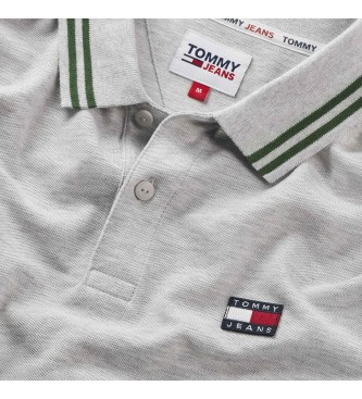 Tommy Jeans Polo Tipping grey - ESD Store fashion, footwear and accessories  - best brands shoes and designer shoes