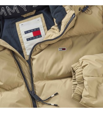 Tommy Jeans Wasserabweisender Daunenmantel braun