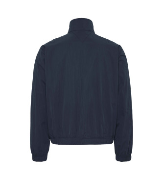 Tommy Jeans Corta-vento leve com gola de chamin azul-marinho