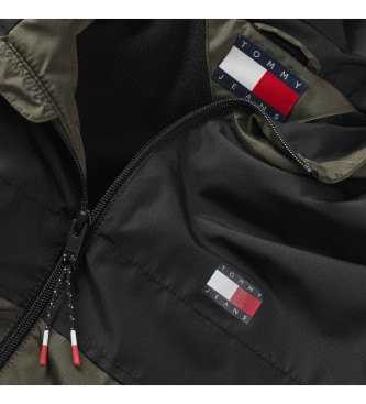Tommy Jeans Giacca a vento leggera Chicago con fodera verde