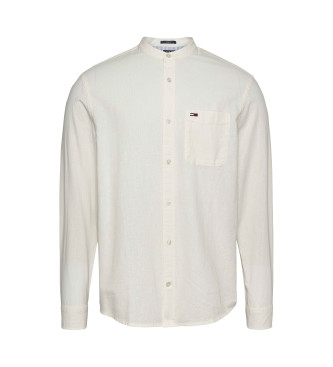 Tommy Jeans Camisa de manga larga blanco crudo