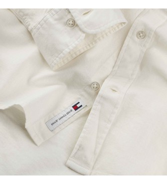 Tommy Jeans Chemise  manches longues blanc cru