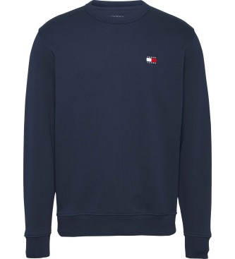 Tommy Jeans Bluza ze ściągaczem i naszywką w kolorze granatowym