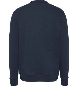 Tommy Jeans Bluza ze ściągaczem i naszywką w kolorze granatowym