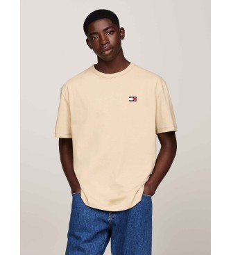 Tommy Jeans T-shirt  col rond avec patch beige