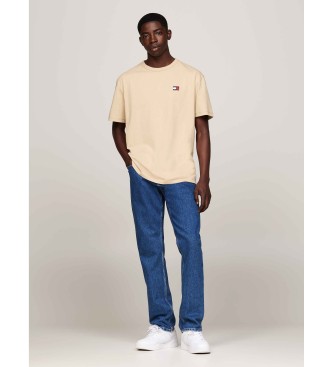 Tommy Jeans T-shirt  col rond avec patch beige