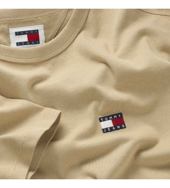 Tommy Jeans T-shirt  col rond avec patch beige