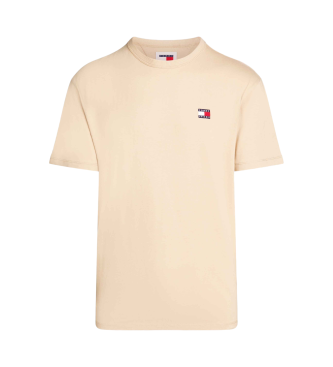 Tommy Jeans T-shirt  col rond avec patch beige