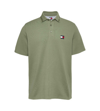 Tommy Jeans Zielona koszulka polo marki Reg