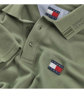 Tommy Jeans Polo Reg branded verde