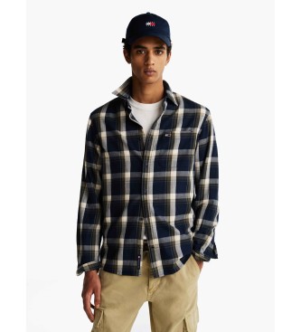 Tommy Jeans Camisa Flannel marino