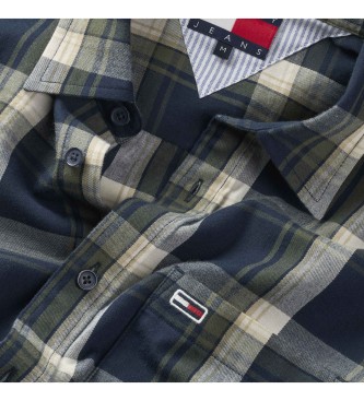 Tommy Jeans Camisa Flannel marino