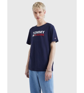 Tommy Jeans Camiseta Puro Algodn Logo marino