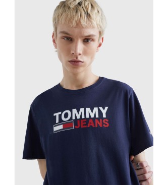 Tommy Jeans Pure Cotton T-shirt Navy Logo