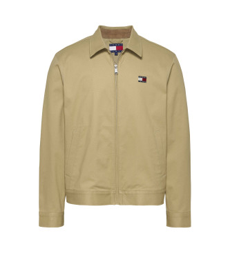 Tommy Jeans Giubbotto con zip e logo beige