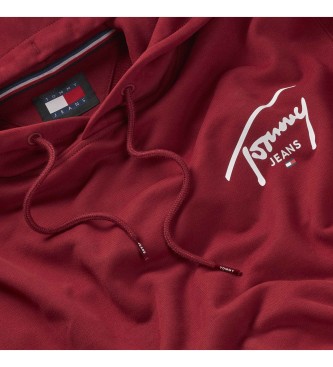 Tommy Jeans Sweatshirt Reg Entry Graphic vermelho