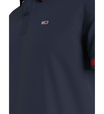 Tommy Jeans Flag navy polo shirt