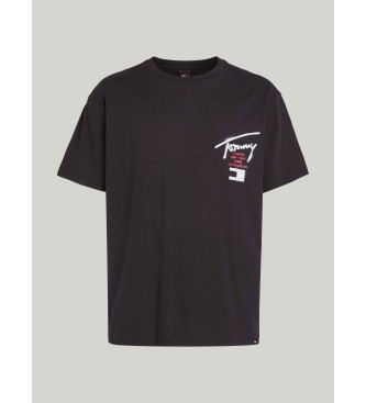 Tommy Jeans T-shirt  col rond avec logo noir